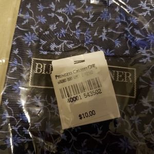 Vintage Blue Floral Bijoux Turner Men's Tie